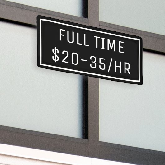 ブラックナウ採用サインのバナー 横断幕 (ビルの外側)