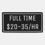 ブラックナウ採用サインのバナー 横断幕 (横)