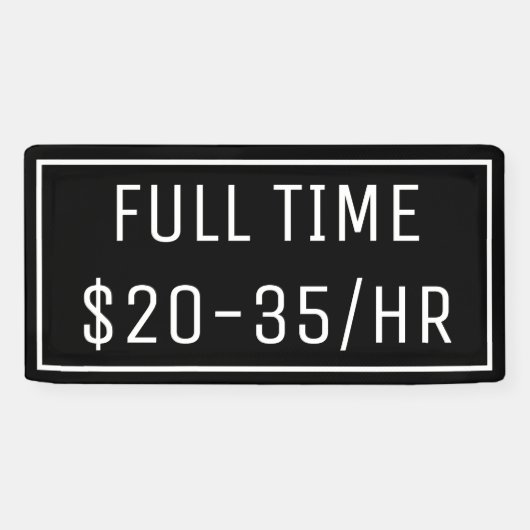 ブラックナウ採用サインのバナー 横断幕 (横)