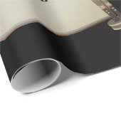 ブラックナツクラッカーへパパクリスマスラッピング紙 ラッピングペーパー (ロールコーナー)