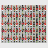 ブラックナツクラッカーソルジャースタンスラッピング紙 ラッピングペーパー (フラット)