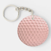 ブラックナンバーズスポーツ付きピンクゴルフボール キーホルダー (正面)