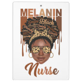 ブラックナースライフrn cna看護学校メラニン症 クリップボード (裏面)