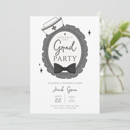 ブラックナース卒業パーティー 招待状 (スタンド正面)