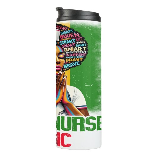 ブラックナース魔法：自信と勇敢な精神 タンブラー (回転右)