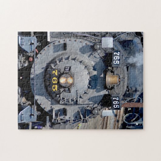 ブラックニッケルプレートロード765蒸気機関車 ジグソーパズル (横)