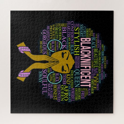 ブラックニフィシエ祈ントブラッククイーンメラニンシアスタ ジグソーパズル (横)