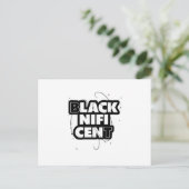 ブラックニフィセント意味黒プライドブラックヒストリーMo 案内ポストカード (スタンド正面)