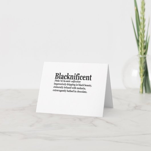 ブラックニフィセント ディフィニション プロ ブラック ヒストリー マンス P サンキューカード (正面)