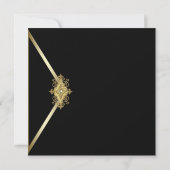 ブラックニューイヤーイブパーティー 招待状 (裏面)