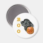 ブラックニューファンドランドBoo – マグネット (正面/裏面)