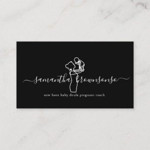 ブラックニュー生まれベビードゥラ妊娠コーチ 名刺