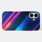 ブラックネイビーダークコバルトブルー抽象芸術 Case-Mate iPhoneケース (裏面 (横))