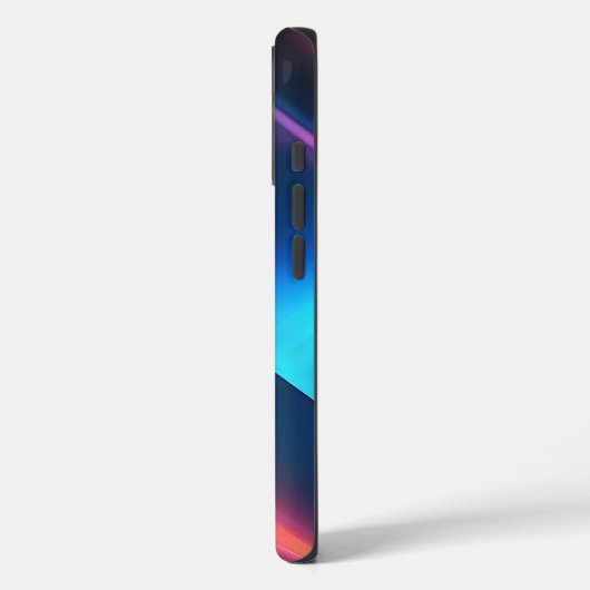 ブラックネイビーダークコバルトブルー抽象芸術 Case-Mate iPhoneケース (裏面 / 左)