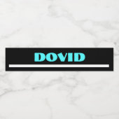 ブラックネオンアップシェリンのウォーターボトルラベル ペットボトルラベル (シングルラベル)