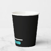 ブラックネオンアップシャーリンカップ 紙コップ (左)
