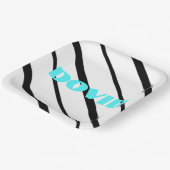 ブラックネオンウプシャーリンプレート ペーパープレート (傾斜あり)