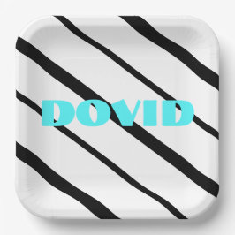 ブラックネオンウプシャーリンプレート ペーパープレート