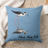 ブラックネックスティルトシーバード装飾用クッション クッション (ブランケット)