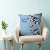 ブラックネックスティルト反射バード装飾用クッション クッション (椅子)