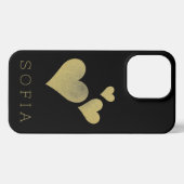 ブラックネームモダンのカスタマイズ電話ケース iPhoneケース (裏面横)