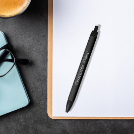 ブラックネーム・スクリプガーリート 黒ボールペン