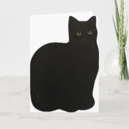 ブラックノアキャットキッテンマウレエンジラードペット カード