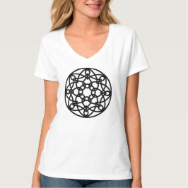 ブラックノットマンダラ Tシャツ