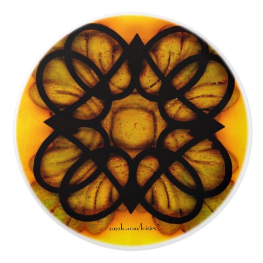 ブラックノブのセラミックプル セラミックノブ (正面)