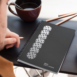 ブラックノワールのピクレボールパーソナルウィークリー プランナー手帳