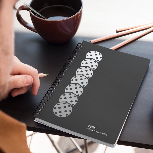 ブラックノワールのピクレボールパーソナルウィークリー プランナー手帳