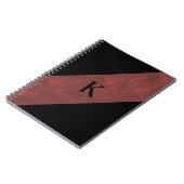 ブラックノートブモノグラムのック ノートブック (左側)