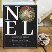 ブラックノールクリスマスリース写真 シーズンカード