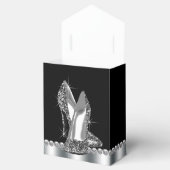 ブラックハイヒール靴 フェイバーボックス (オープン)