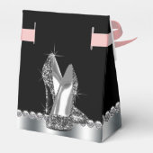 ブラックハイヒール靴 フェイバーボックス (裏面サイド)