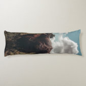 ブラックハイランドスコットランド牛の放牧ヴィンテージレトロ ボディピロー (裏面)