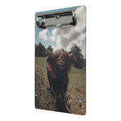 ブラックハイランドスコットランド牛の放牧ヴィンテージレトロ ミニクリップボード (アングル2)