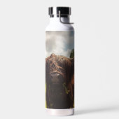 ブラックハイランド牛の放牧グリーンフィールドサンライト ウォーターボトル (左面)