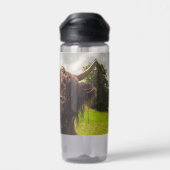 ブラックハイランド牛の放牧グリーンフィールドサンライト ウォーターボトル (背面)