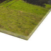 ブラックハイランド牛の放牧グリーンフィールドサンライト カッティングボード (角)