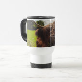 ブラックハイランド牛の放牧グリーンフィールドサンライト トラベルマグ (正面左)