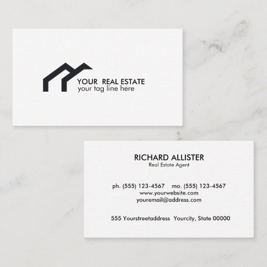 ブラックハウスロ実在ゴエステートプロフェッショナル 名刺 (正面/裏面)