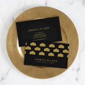 ブラックハエレガントウスのパタ実在ーンエステイト代理人 名刺