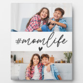 ブラックハッシュタグモンライフ2枚の写真カスタム フォトプラーク (正面)