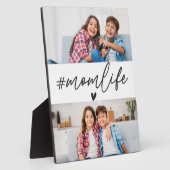 ブラックハッシュタグモンライフ2枚の写真カスタム フォトプラーク (側面)