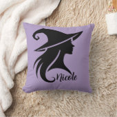 ブラックハットウィッチウィッカ信者ウィッチハロウィーン クッション (ブランケット)