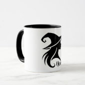 ブラックハットウィッチウィッカ信者ウィッチハロウィーン マグカップ (正面左)