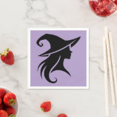 ブラックハットウィッチウィッカ信者ウィッチハローウィンパーティ スタンダードカクテルナプキン (インサイチュ)