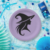 ブラックハットウィッチウィッカ信者ウィッチハローウィンパーティ ペーパープレート (パーティー)