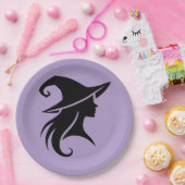 ブラックハットウィッチウィッカ信者ウィッチハローウィンパーティ ペーパープレート (パーティー)